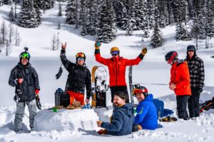 Heliskiing Lunch